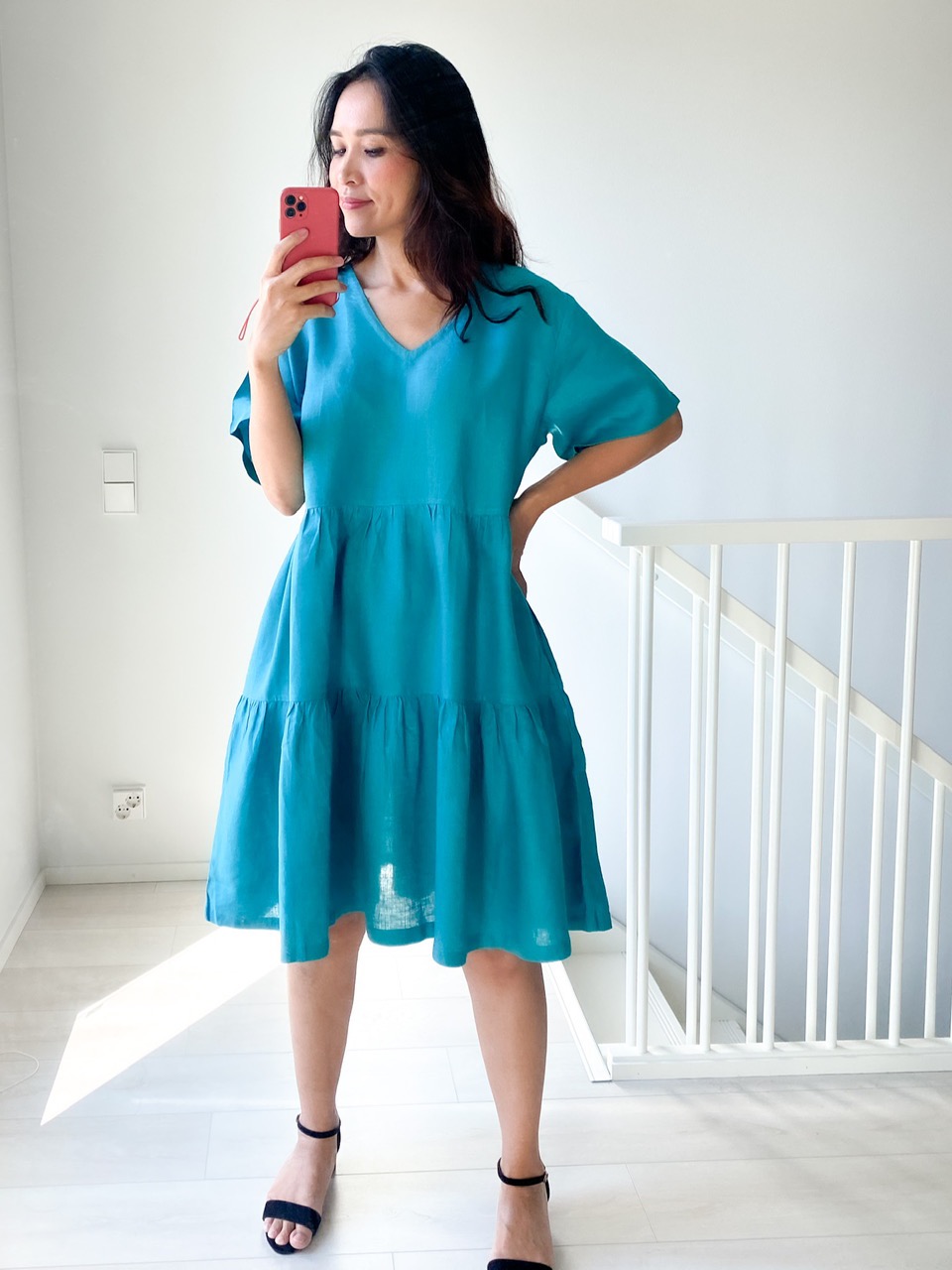 LYHYT Onesize PREMIUM Lempimekko V-kaula Ocean Blue 2