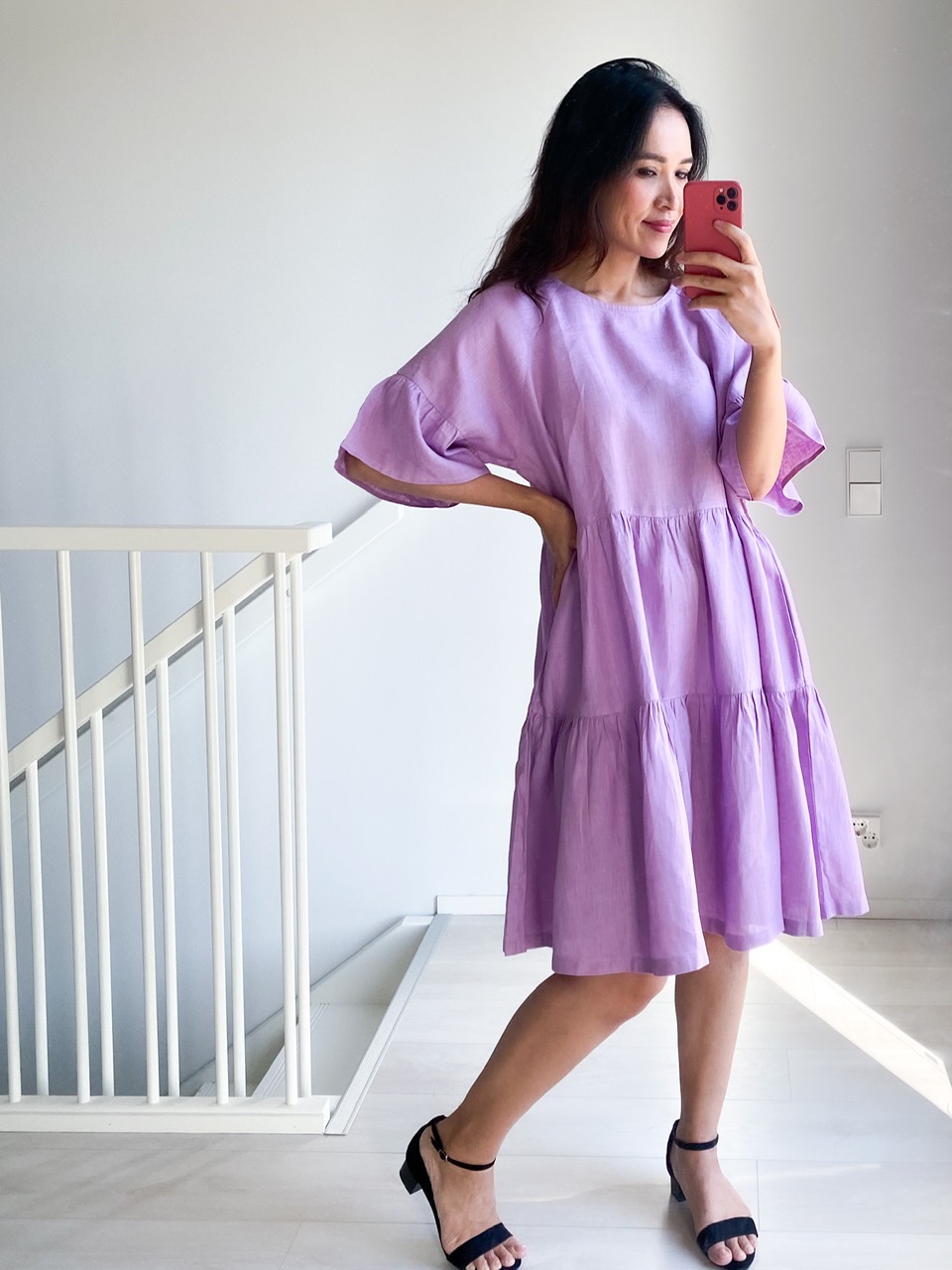 LYHYT Onesize PREMIUM Linengirls mekko O-kaula - Violet 1