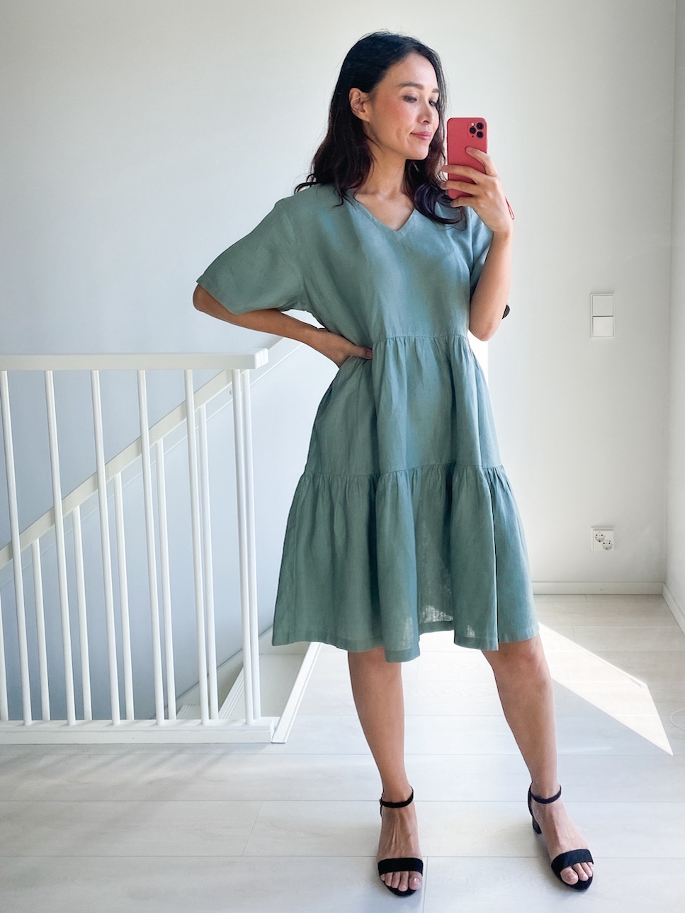 LYHYT Onesize PREMIUM Lempimekko V-kaula - Sage Brush 2