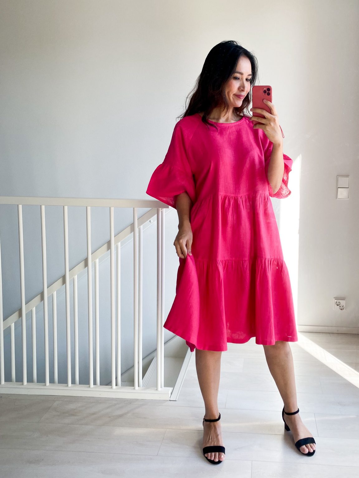 LYHYT Onesize PREMIUM Linengirls mekko O-kaula - Fuchsia 1